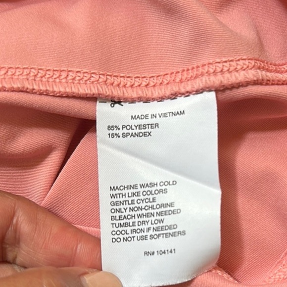 DSG Orange and Pink Fitted Sleeveless Tank Top - Picture 8 of 8